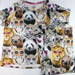 Secret Treasures Sleepwear 2 Piece PJ Set Shirt Pants Animals RESTOCK NEW SIZES